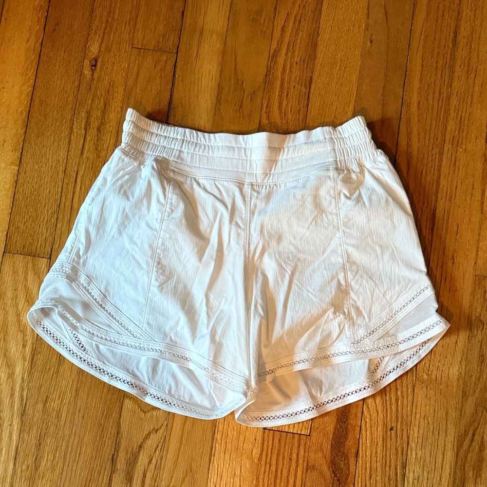 Lululemon Athletica White Athletic Shorts